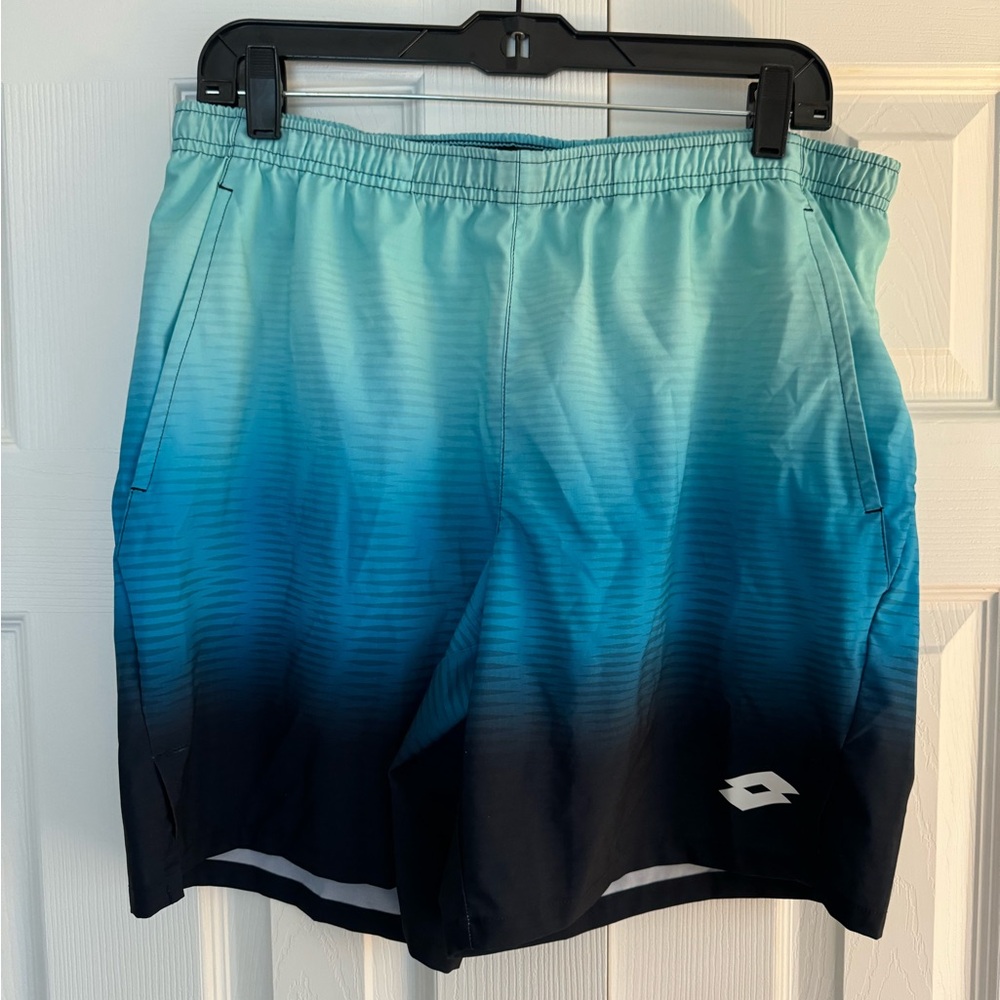 Lotto Blue Gradient Athletic Shorts